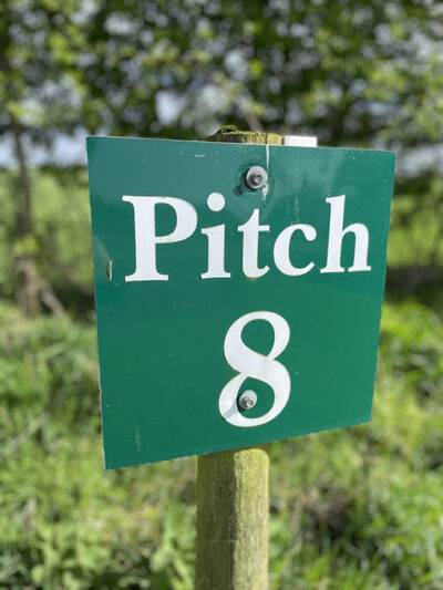Pitch 8 - Laverick Hall Touring Caravan Site near Morecambe, Lancashire