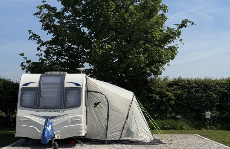 Pitch 8 - Touring Caravan Motorhome Site, near Caton, Lancashire. Junction 35 M6