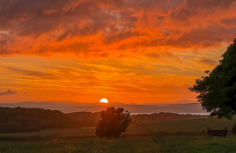 Sunset - Laverick Hall - Morecambe Bay Caravan Site, Lancashire