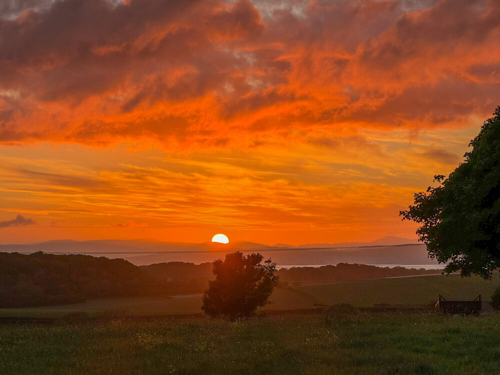 Sunset - Laverick Hall - Morecambe Bay Caravan Site, Lancashire